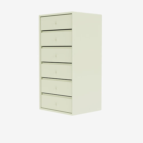 Meuble de rangement sur pied - 1362 - Montana Furniture - mural / à roulettes / en MDF laqué