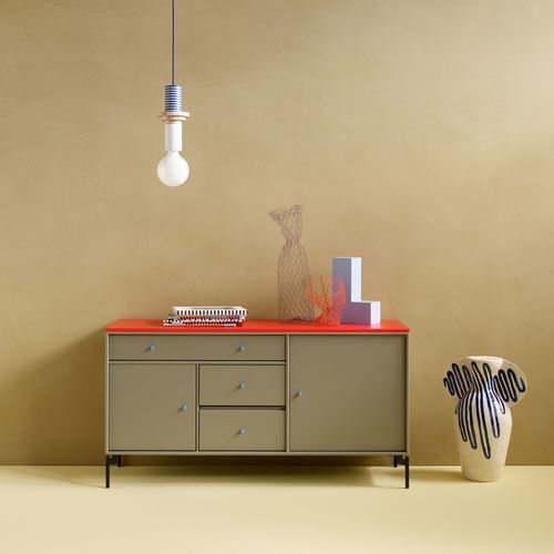 Buffet contemporain - Mega 200802 - Montana Furniture - en MDF laqué / en métal / avec tiroirs