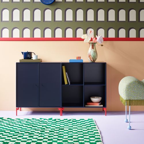 Buffet contemporain - PAIR - Montana Furniture - en MDF laqué / avec étagère / à portes battantes