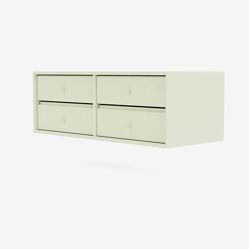 Meuble de rangement sur pied - 7123 - Montana Furniture - mural / à roulettes