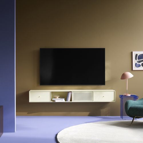 Meuble TV contemporain - OCTAVE VII  - Montana Furniture - lowboard / avec rangement intégré / en MDF laqué