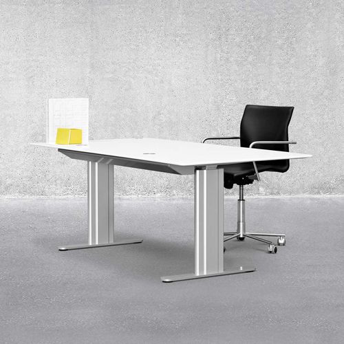 Bureau sur pied - HILOW  - Montana Furniture - contemporain / en aluminium / en stratifié