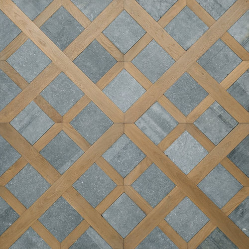 Parquet massif - HORSOVSKY TYN - BOHEMIAN WORKS - en chêne / avec incrustations / verni