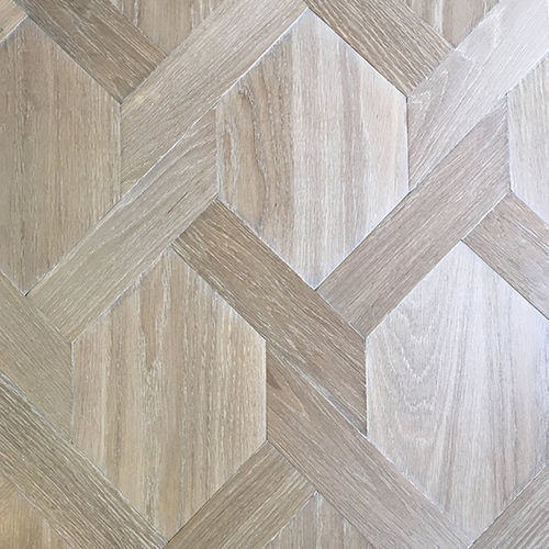 Parquet massif - PHILIPPE MANSION WEAVE  - BOHEMIAN WORKS - avec incrustations / laqué / huilé