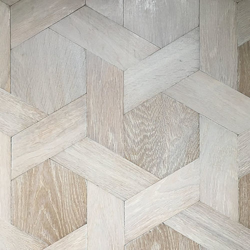 Parquet massif - STAR WOVEN - BOHEMIAN WORKS - avec incrustations / laqué / huilé