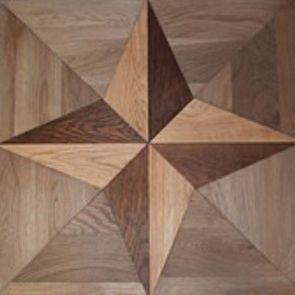 Parquet massif - MCELY - BOHEMIAN WORKS - avec incrustations / laqué / huilé