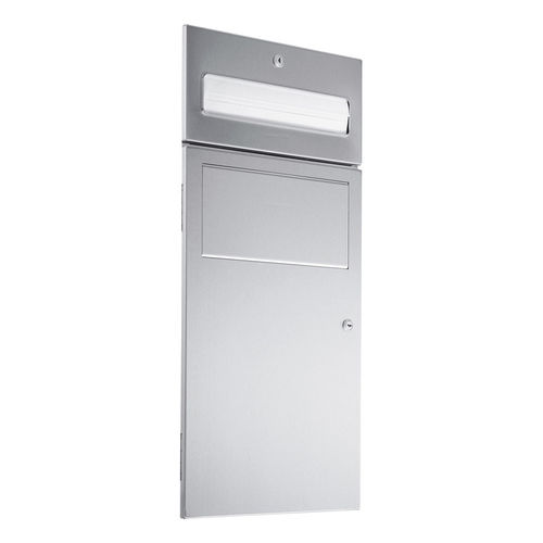 Unité combinée distributeur d'essuie-mains - WP501 - ERNST WAGNER GmbH & Co. KG - poubelle / encastrable / en inox