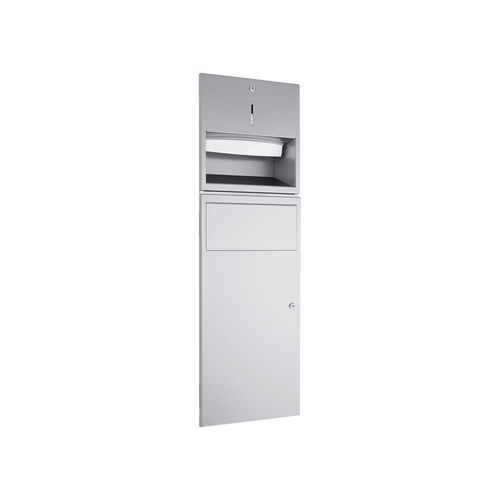 Unité combinée distributeur d'essuie-mains - WP530 - ERNST WAGNER GmbH & Co. KG - poubelle / encastrable / en inox