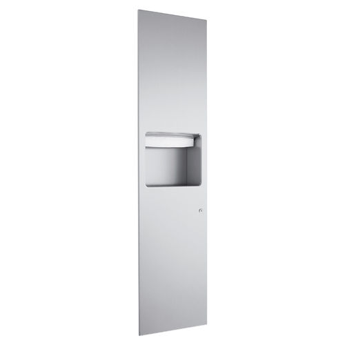 Unité combinée distributeur d'essuie-mains - WP610 - ERNST WAGNER GmbH & Co. KG - poubelle / encastrable / en inox
