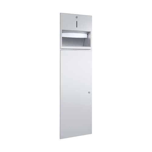 Unité combinée distributeur d'essuie-mains - WP5010 - ERNST WAGNER GmbH & Co. KG - poubelle / encastrable / en acier inoxydable