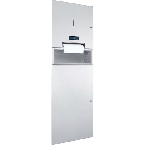 Unité combinée distributeur d'essuie-mains - WP5450 - ERNST WAGNER GmbH & Co. KG - poubelle / encastrable / en acier inoxydable