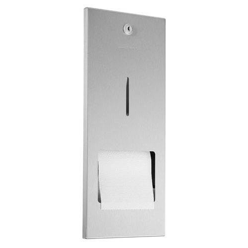 Distributeur de papier toilette encastrable - WP167 - ERNST WAGNER GmbH & Co. KG - en acier inoxydable / poli / satiné