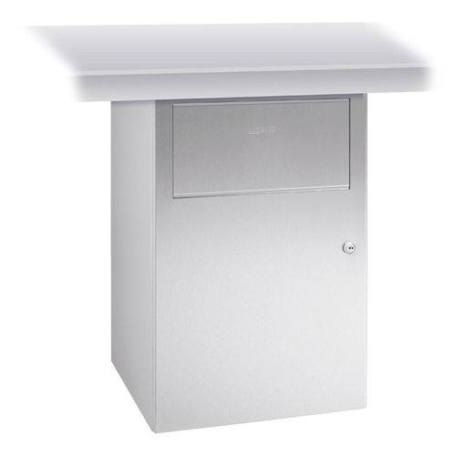 Poubelle hygiénique - WP139 - ERNST WAGNER GmbH & Co. KG - sous plan / en inox / avec couvercle