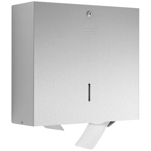 Distributeur de papier toilette mural - WP163-S - ERNST WAGNER GmbH & Co. KG - en acier inoxydable / poli / satiné