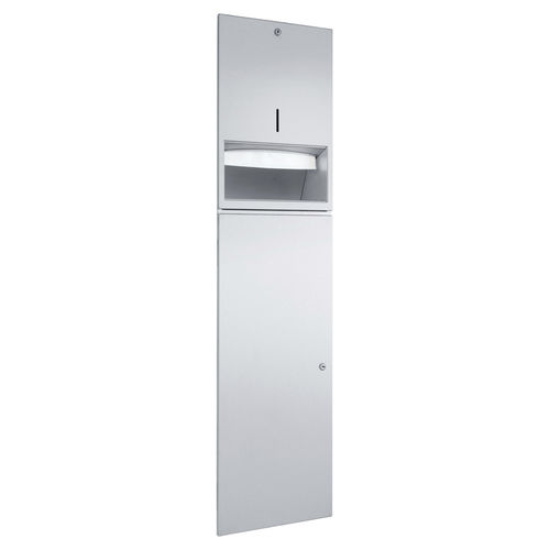 Unité combinée distributeur d'essuie-mains - WP5120 - ERNST WAGNER GmbH & Co. KG - poubelle / encastrable / en acier inoxydable