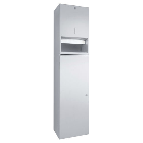 Unité combinée distributeur d'essuie-mains - WP5125 - ERNST WAGNER GmbH & Co. KG - poubelle / murale / en acier inoxydable