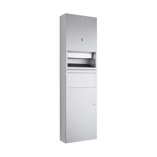 Unité combinée distributeur d'essuie-mains - WP545 - ERNST WAGNER GmbH & Co. KG - poubelle / murale / en acier inoxydable
