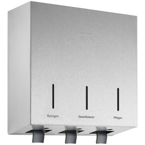 Distributeur de savon professionnel - WP575 - ERNST WAGNER GmbH & Co. KG - mural / en acier inoxydable / manuel
