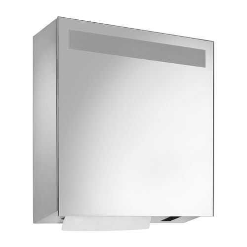 Armoire de toilette à miroir avec distributeur de papier - WP600E - ERNST WAGNER GmbH & Co. KG - avec distributeur de savon / contemporaine / résidentielle