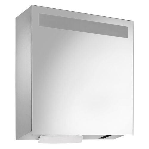 Armoire de toilette à miroir avec distributeur de papier - WP650E - ERNST WAGNER GmbH & Co. KG - avec distributeur de savon / contemporaine / résidentielle