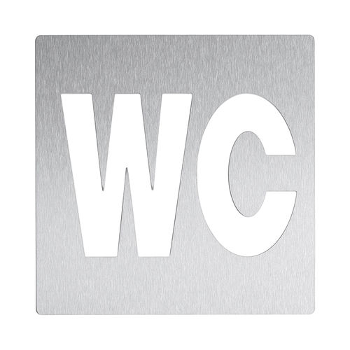 Pictogramme de porte en acier inoxydable - AC405 - ERNST WAGNER GmbH & Co. KG - à visser / double face / pour sanitaire