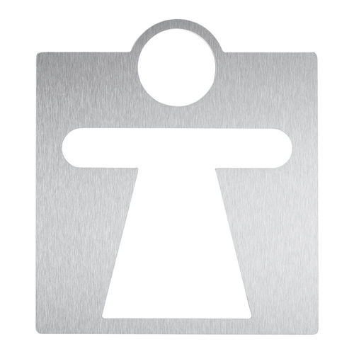 Pictogramme de porte en acier inoxydable - AC411 - ERNST WAGNER GmbH & Co. KG - à visser / double face / pour sanitaire