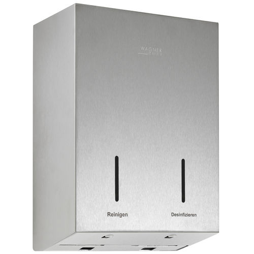 Distributeur de savon professionnel - WP585E-7 - ERNST WAGNER GmbH & Co. KG - mural / en acier inoxydable / électronique