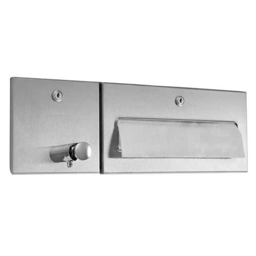 Unité combinée distributeur d'essuie-mains - WP506 - ERNST WAGNER GmbH & Co. KG - distributeur de savon / encastrable / en inox