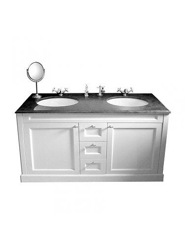 Meuble vasque double - LYON - Windsor Bathroom Company - à poser / en bois / classique