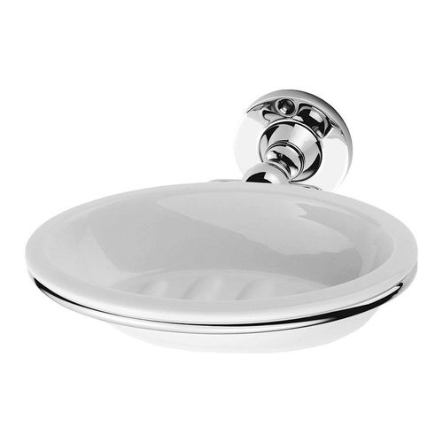 Porte-savon mural - WACD01C - Windsor Bathroom Company - en porcelaine / en chrome