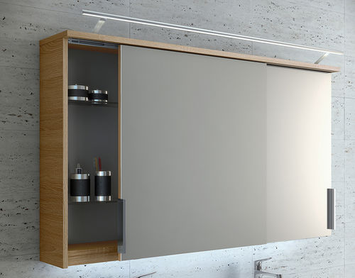 Miroir de salle de bain mural - ARTIQUA GmbH - contemporain / rectangulaire / en bois