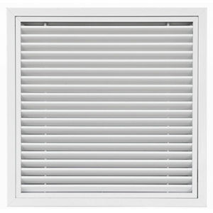 Grille de ventilation en aluminium anodisé - GRA60-SMF - BROFER SRL - carrée / blanche