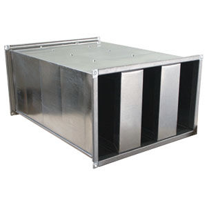 Silencieux pour ventilation en acier galvanisé - SRA-100/50 - BROFER SRL