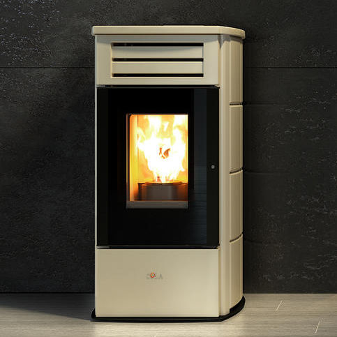 Poêle à granulés - FIRE LUX HR - COLA GF WÄRMETECHNIK - 0 - 5 kW / 5 kW - 10 kW / contemporain