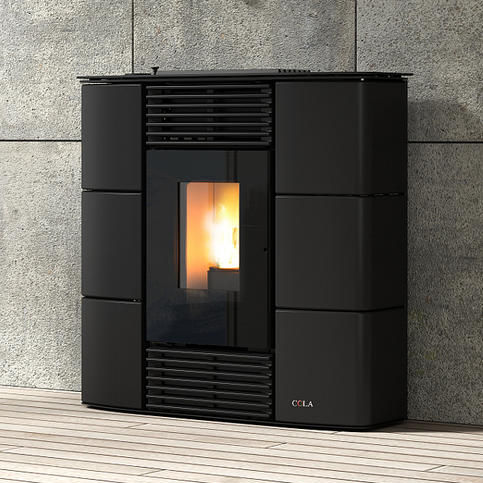 Poêle à granulés - SPRINT MAJOLICA DUCTABLE - COLA GF WÄRMETECHNIK - 0 - 5 kW / 10 kW - 20 kW / contemporain