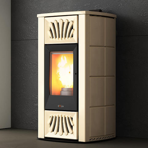 Poêle à granulés - FOCUS HR DUCTABLE - COLA GF WÄRMETECHNIK - 0 - 5 kW / 10 kW - 20 kW / contemporain