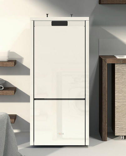 Poêle chaudière à granulés - AQUA PLUS 23 - COLA GF WÄRMETECHNIK - contemporain / en acier / en fonte