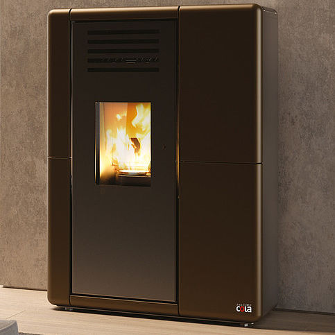 Poêle à granulés - CUPIDO HERMETIC - COLA GF WÄRMETECHNIK - 0 - 5 kW / 5 kW - 10 kW / contemporain