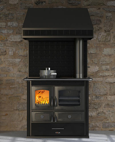 Cuisinière à bois - TERMO HELENA COMBY - COLA GF WÄRMETECHNIK - professionnelle / en inox / en fonte