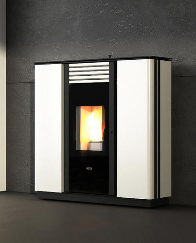 Poêle à granulés - SPRINT STEEL DUCTABLE - COLA GF WÄRMETECHNIK - 0 - 5 kW / 10 kW - 20 kW / contemporain