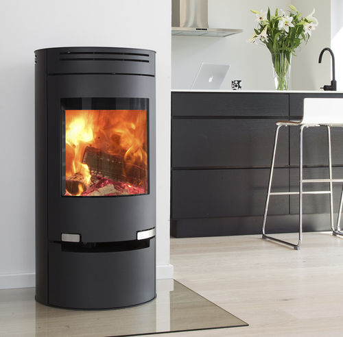 Poêle à bois - 1.1 - ADURO A/S - 6 kW / contemporain / en acier