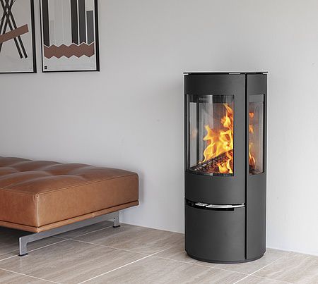 Poêle à bois - 22 - ADURO A/S - 5 kW - 10 kW / à poser / à 3 faces