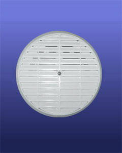 Grille de ventilation en plastique - ROUND LINEAR WITH ADJUSTABLE COLLAR - AFS FLEXIBLE DUCT - ronde / blanche