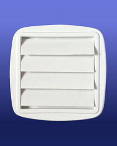 Grille de ventilation en plastique - GRAVITY LOUVERS WITH ADJUSTABLE COLLAR - AFS FLEXIBLE DUCT - carrée / blanche