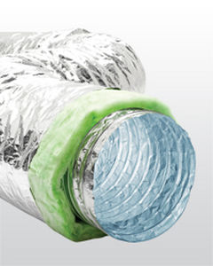 Conduit d'air flexible - ISOAFS-ALU HYGIENE GREEN   - AFS FLEXIBLE DUCT - en aluminium / à isolation thermique / antimicrobien