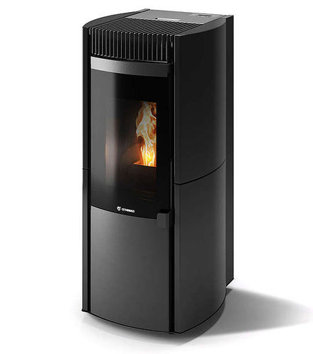 Poêle à granulés - GARDA 9 PLUS HERMETIC - CS THERMOS S.R.L. - à biomasse / 0 - 5 kW / 5 kW - 10 kW