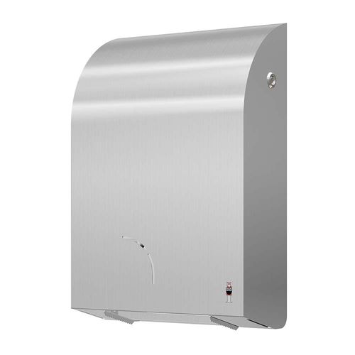 Distributeur de papier toilette mural - 289 - DAN DRYER A/S - en inox / professionnel
