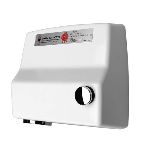 Sèche-mains bouton poussoir - AA - DAN DRYER A/S - mural / aluminium