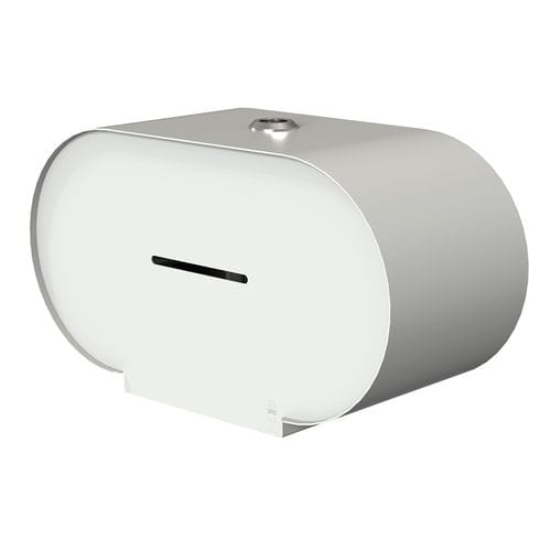 Distributeur de papier toilette mural - 3370 - DAN DRYER A/S - en acier / pour 2 rouleaux / professionnel