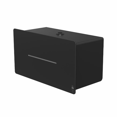 Distributeur de papier toilette mural - 4074 - DAN DRYER A/S - en inox / pour 2 rouleaux / noir